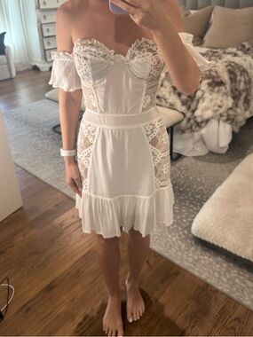 For Love And Lemons White Lace dress